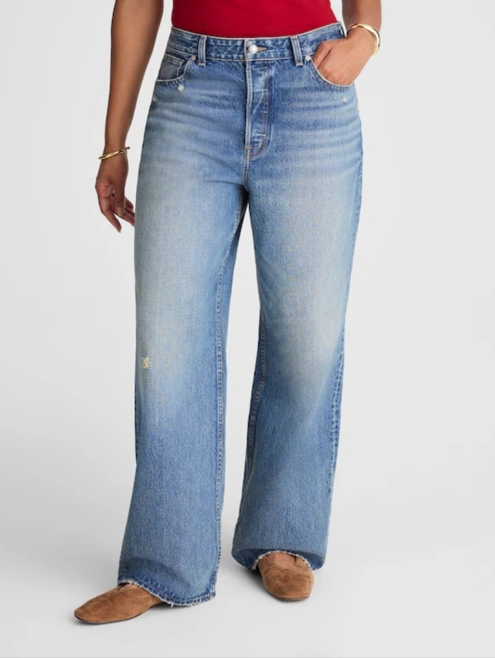 MADEWELL The Petite Curvy Low-Slung Baggy Jean Size 28P PETITE